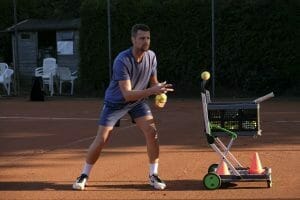 Tennislessen van Mark Veldmate